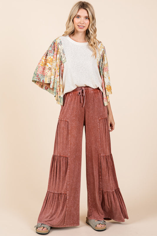 Rust Ruffle Pant
