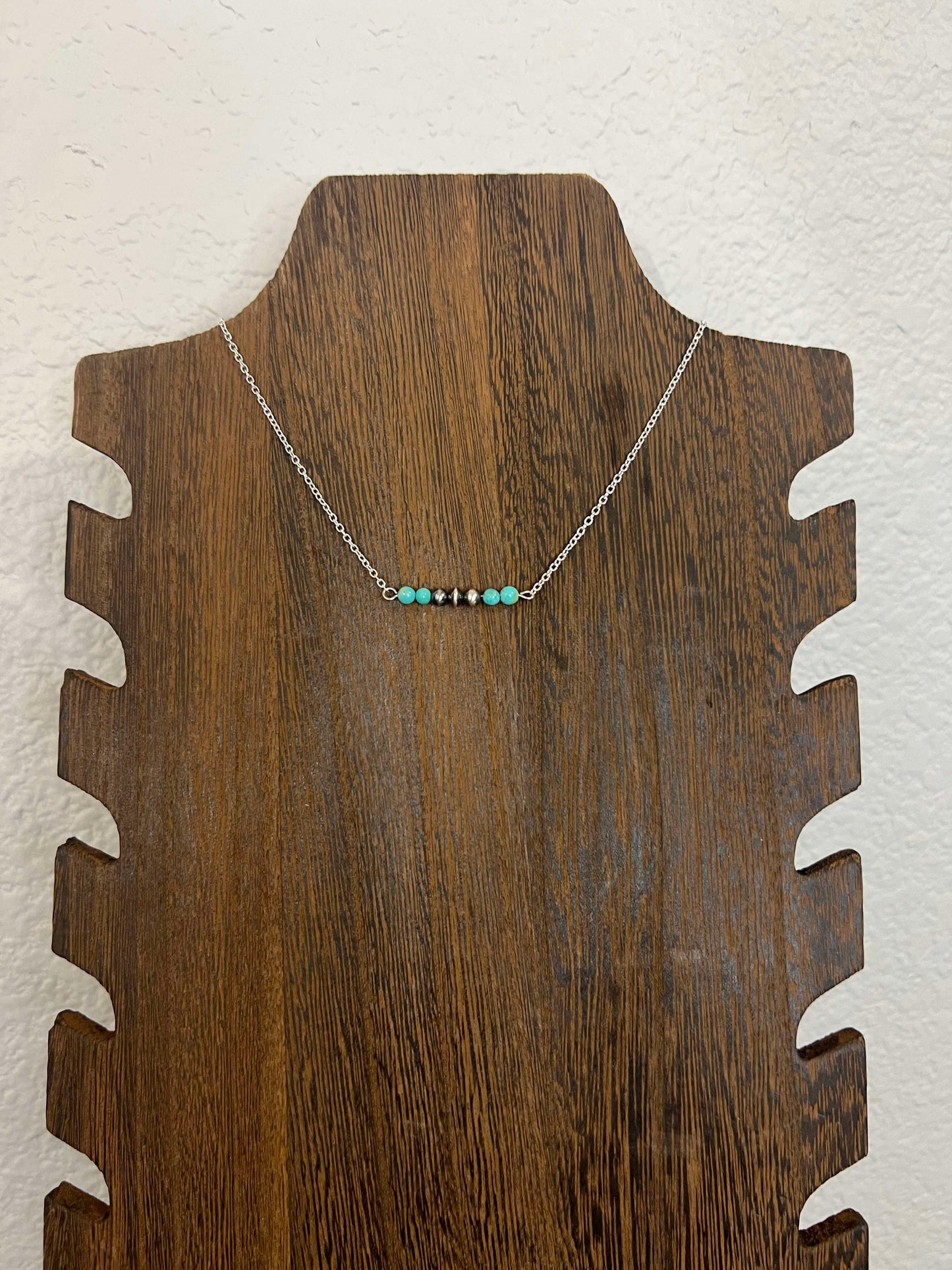 18" Turquoise + Navajo Pearl